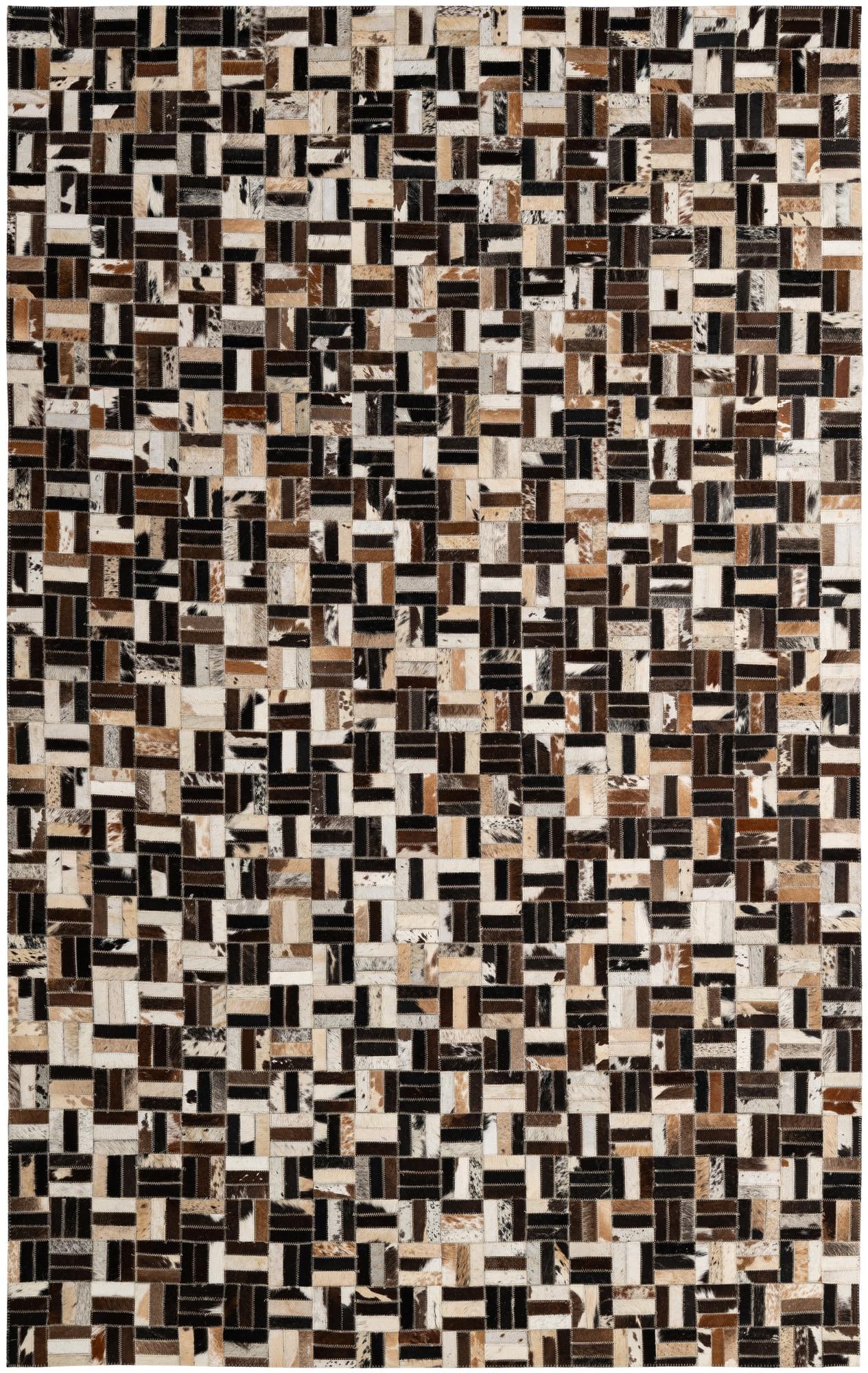 5' x 7' 11 Cowhide - Patchwork Rug