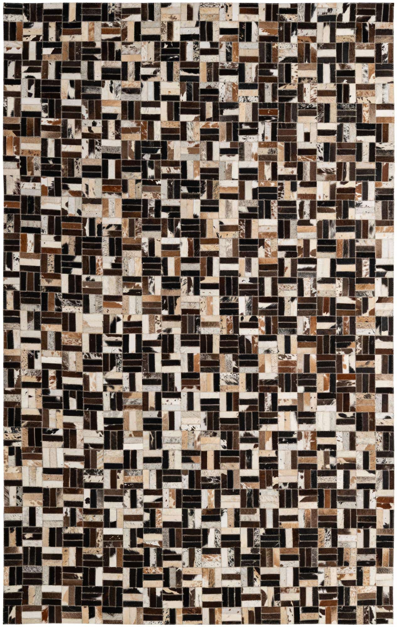 5' x 7' 11 Cowhide - Patchwork Rug