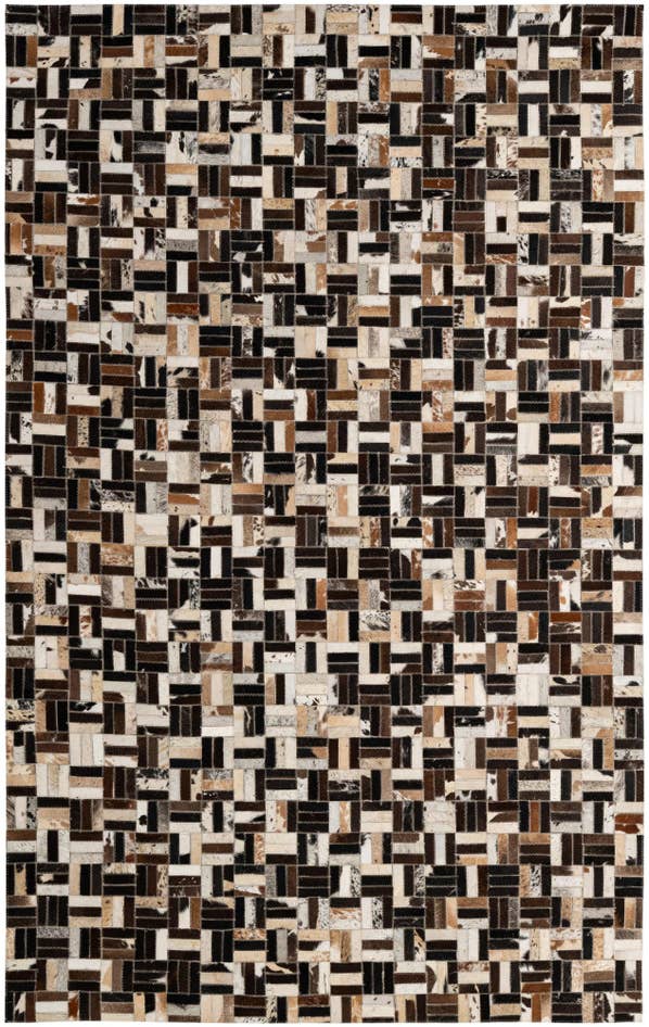 Detail image of 5' x 7' 11 Cowhide - Patchwork Rug