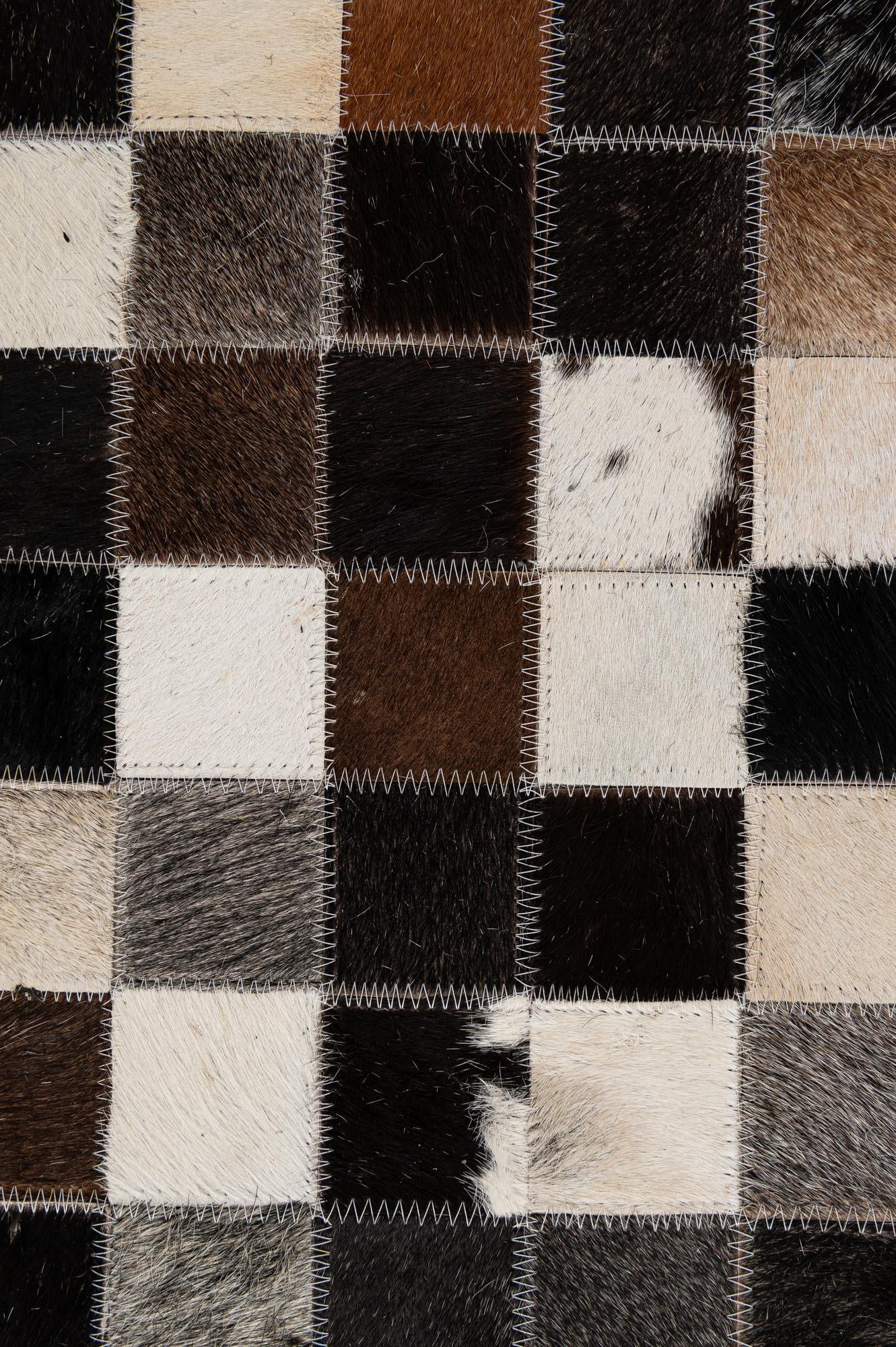 5' x 8' Cowhide - Patchwork Rug