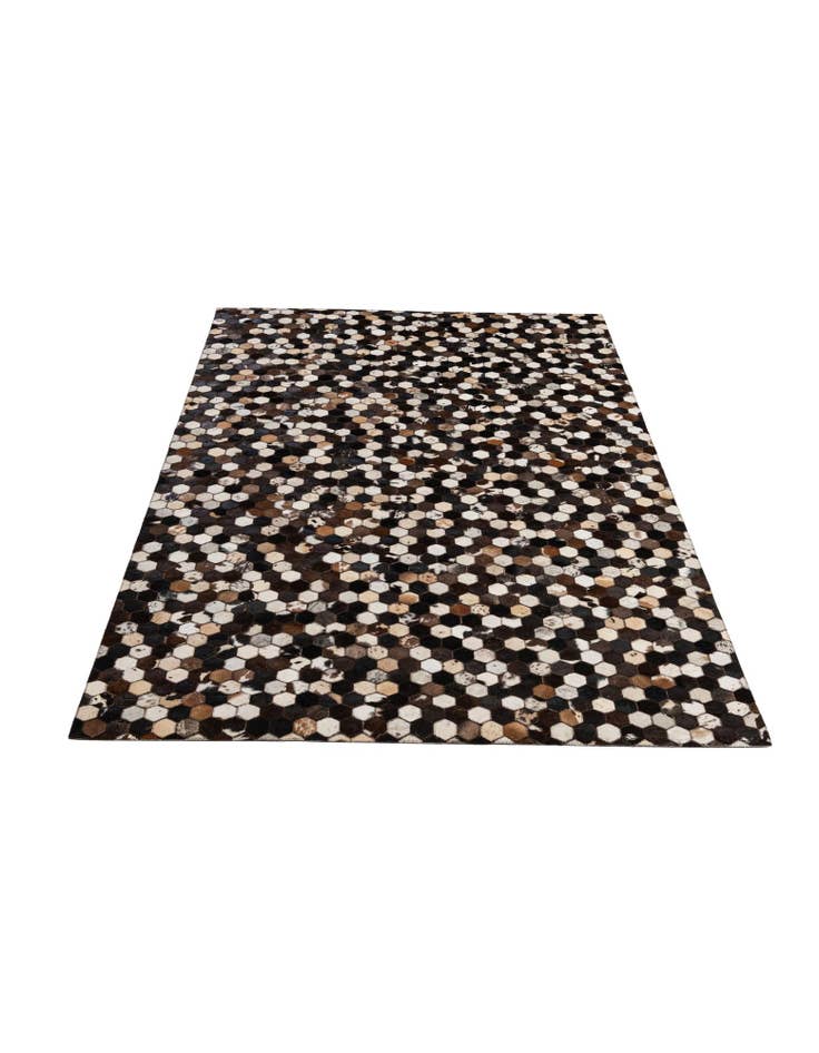 Detail image of 5' 1 x 8' Cowhide - Patchwork Rug