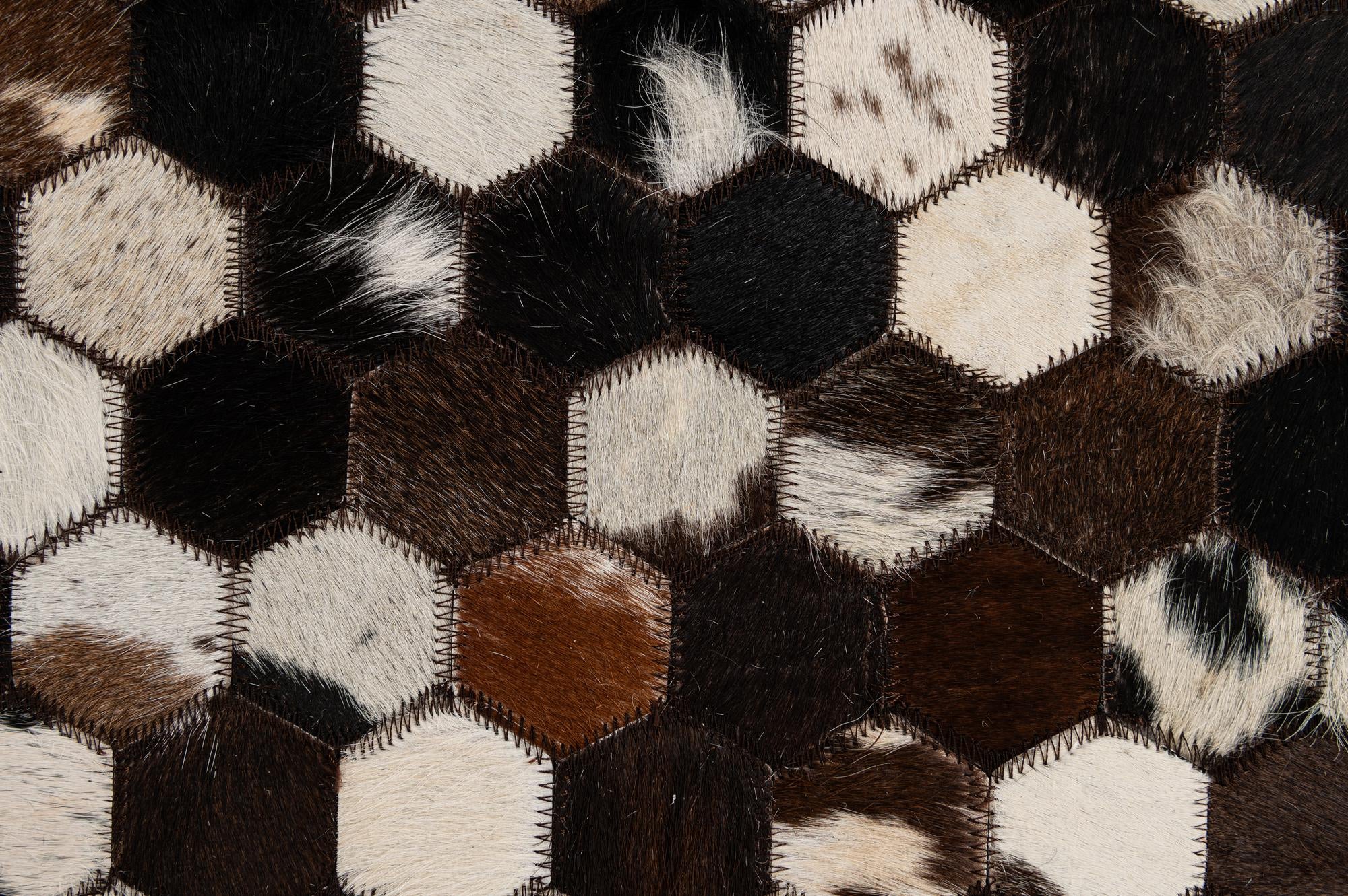 5' 1 x 8' Cowhide - Patchwork Rug