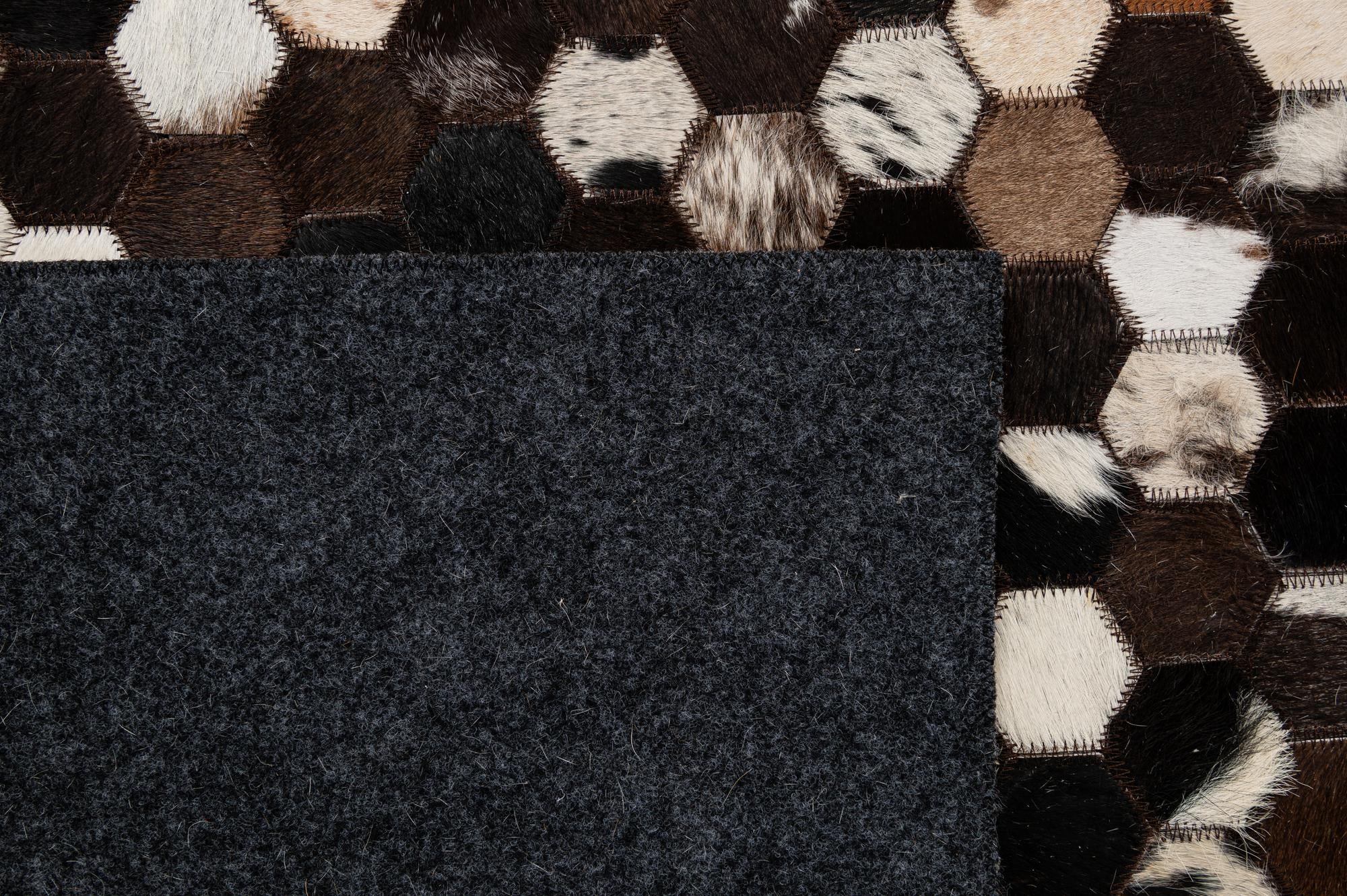 5' 1 x 8' Cowhide - Patchwork Rug