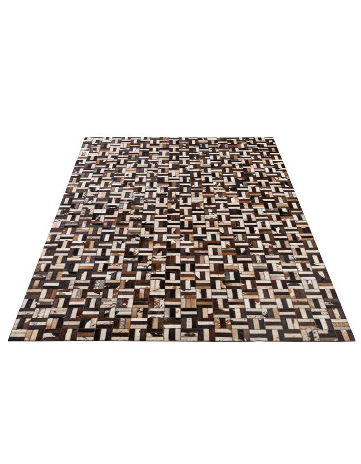 Detail image of 5' x 7' 11 Cowhide - Patchwork Rug