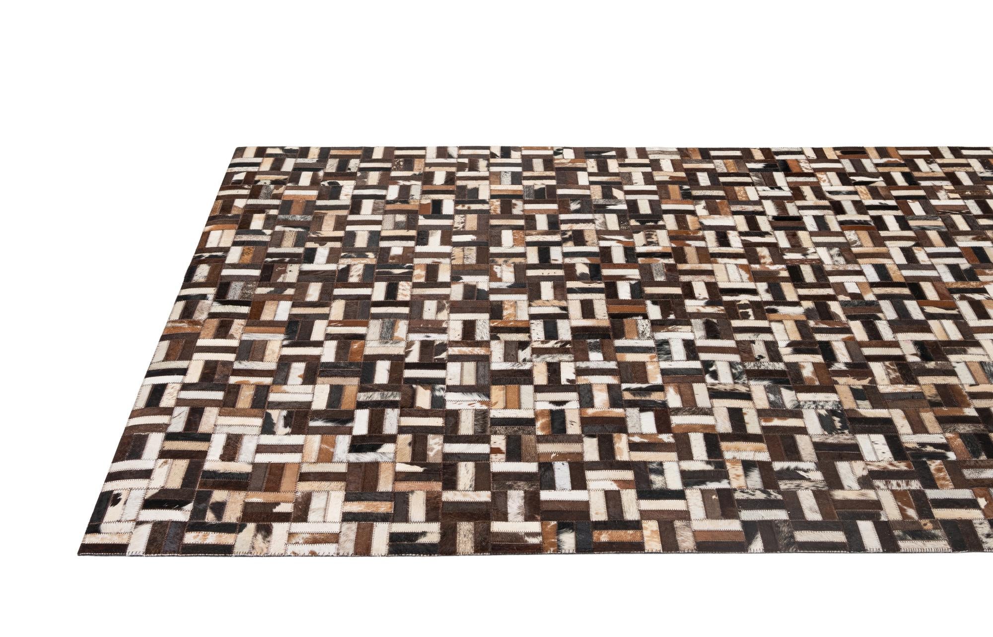 5' x 7' 11 Cowhide - Patchwork Rug