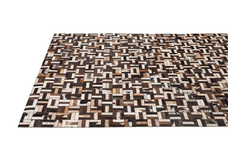 Detail image of 5' x 7' 11 Cowhide - Patchwork Rug