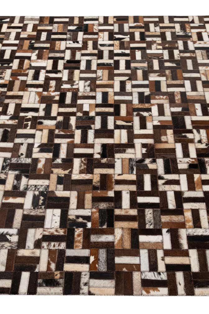 5' x 7' 11 Cowhide - Patchwork Rug