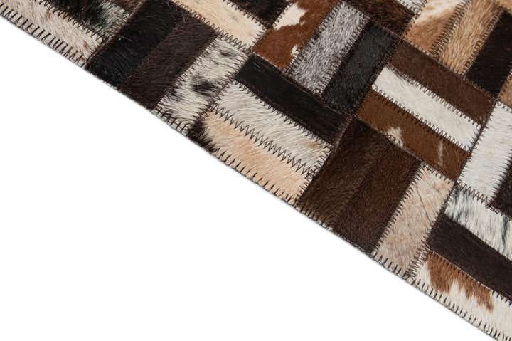 5' x 7' 11 Cowhide - Patchwork Rug