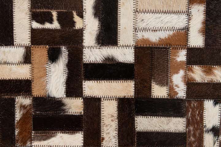 5' x 7' 11 Cowhide - Patchwork Rug
