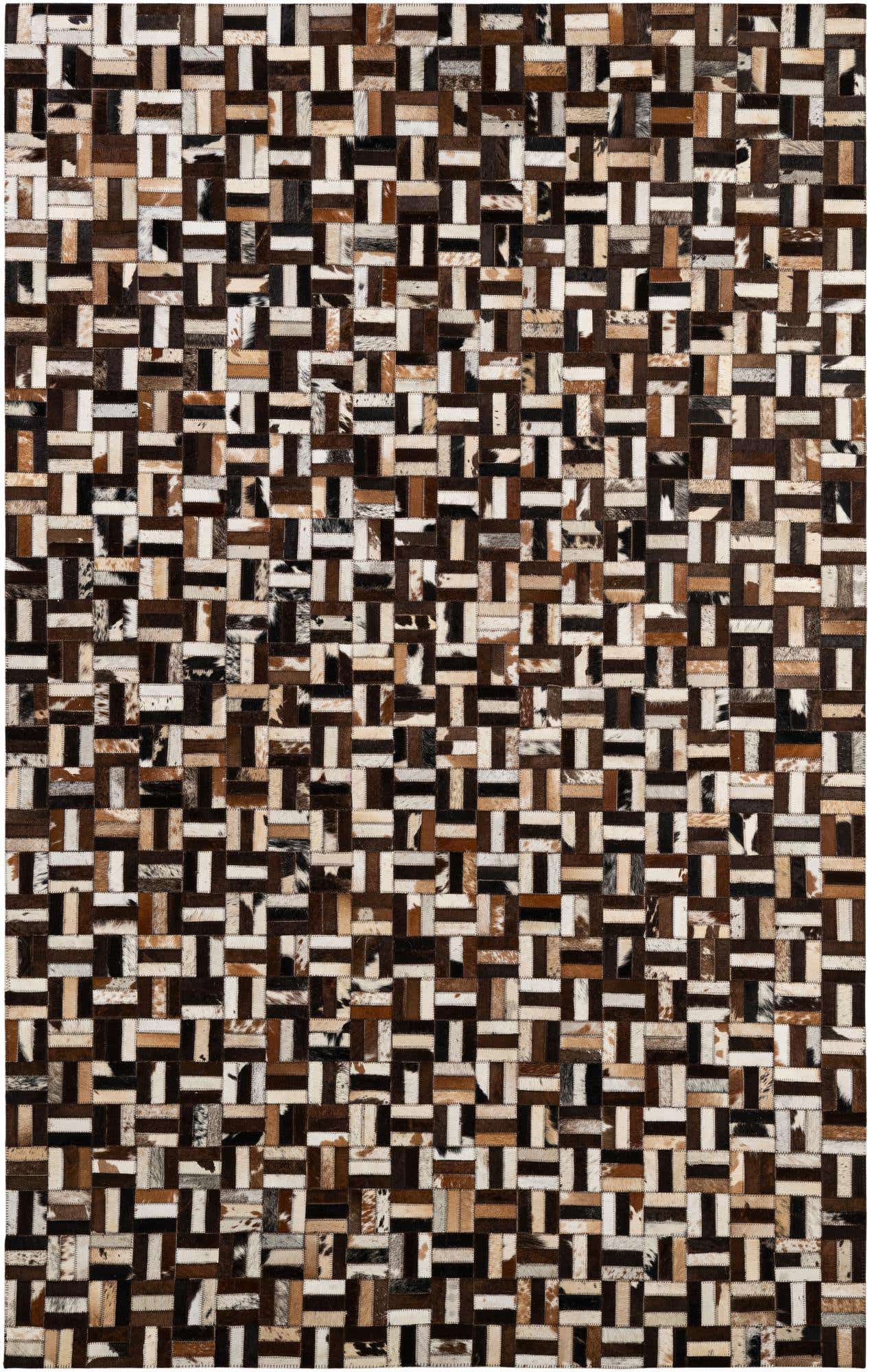 5' x 7' 11 Cowhide - Patchwork Rug