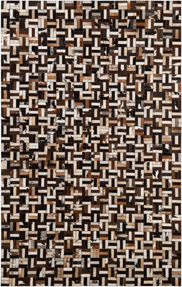 Detail image of 5' x 7' 11 Cowhide - Patchwork Rug