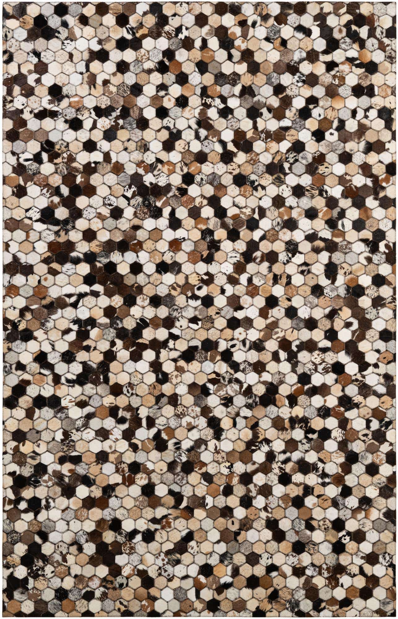 5' 1 x 7' 11 Cowhide - Patchwork Rug