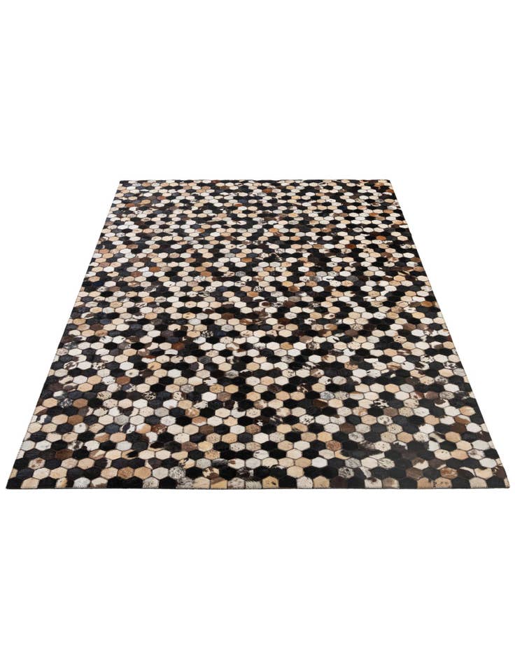 Detail image of 5' x 8' Cowhide - Patchwork Rug