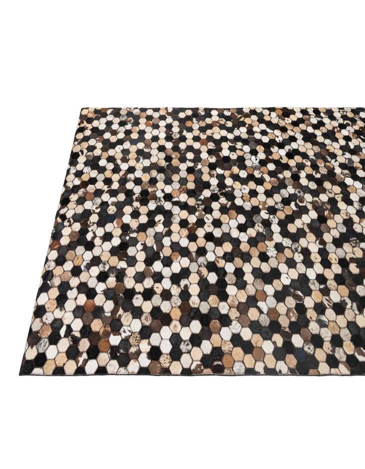 Detail image of 5' x 8' Cowhide - Patchwork Rug