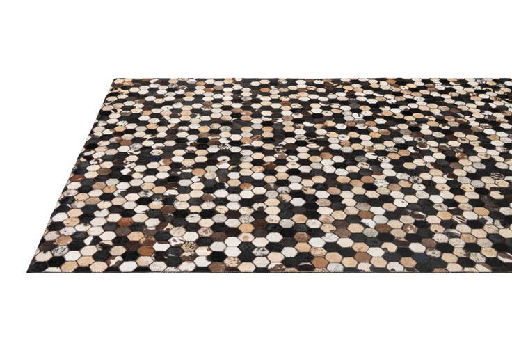 Detail image of 5' x 8' Cowhide - Patchwork Rug