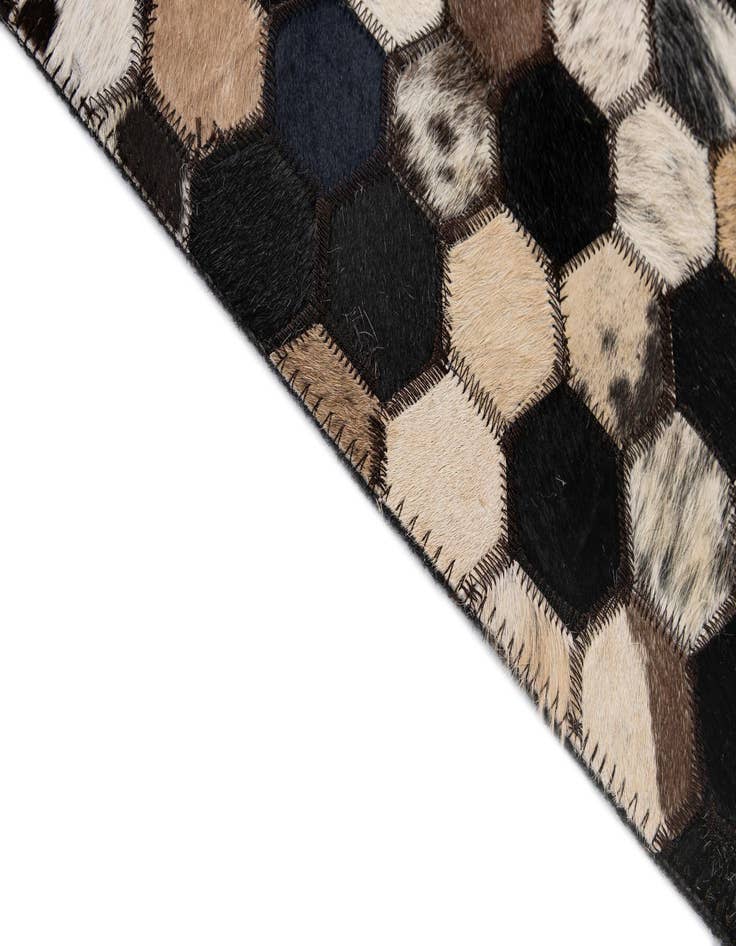 Detail image of 5' x 8' Cowhide - Patchwork Rug