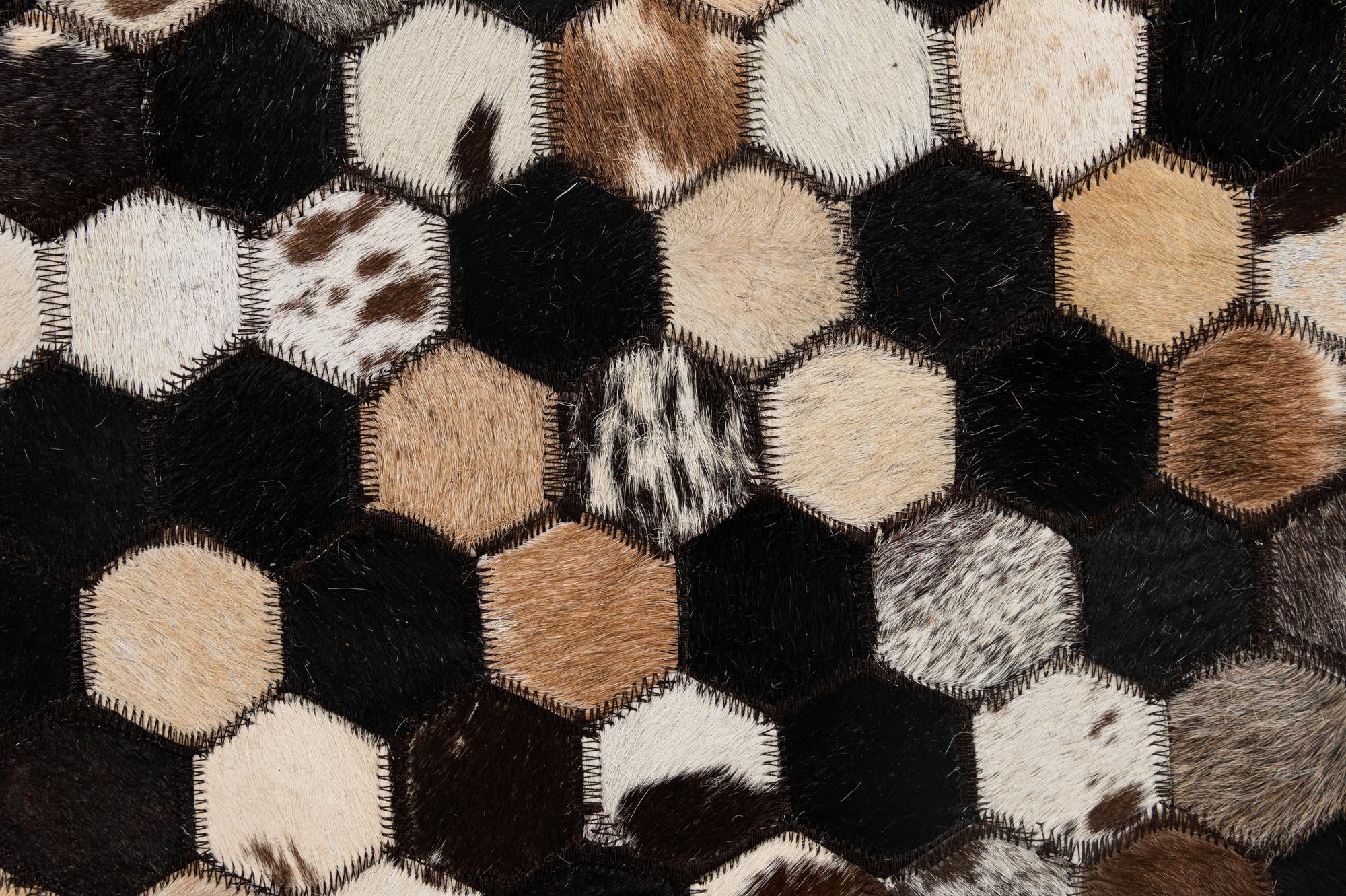 5' x 8' Cowhide - Patchwork Rug
