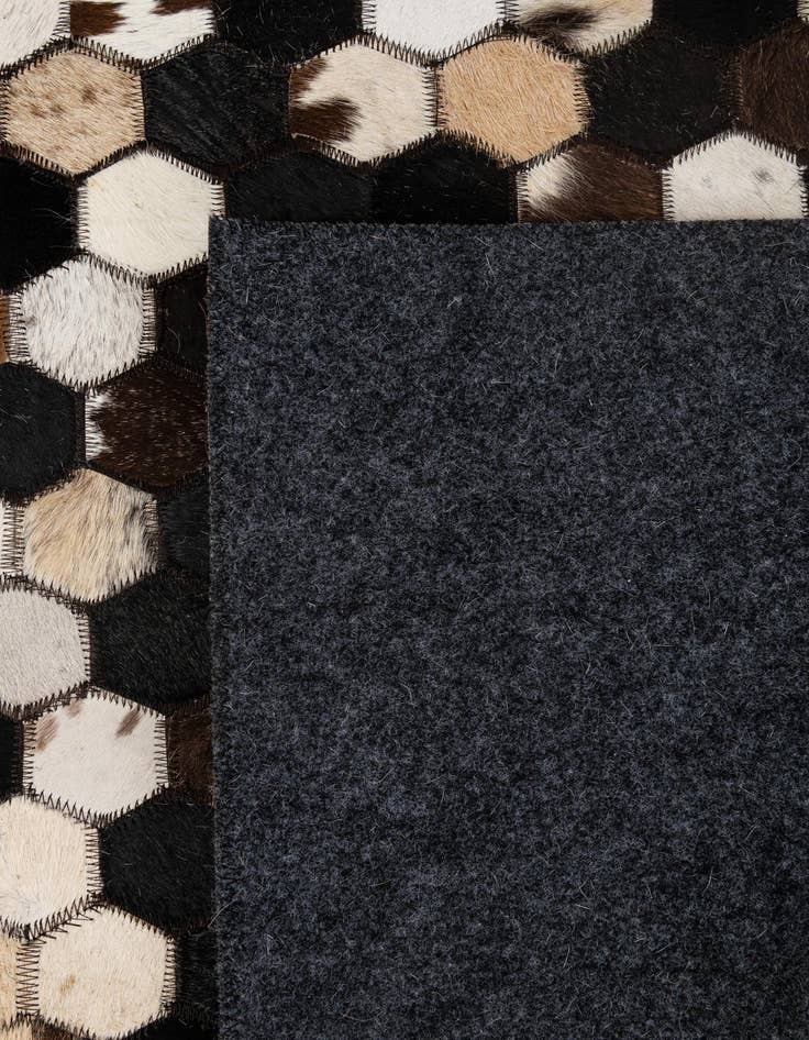 Detail image of 5' x 8' Cowhide - Patchwork Rug