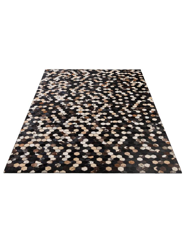 Detail image of 5' x 7' 11 Cowhide - Patchwork Rug