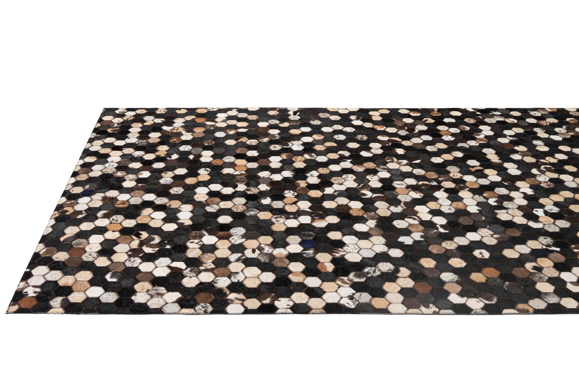 5' x 7' 11 Cowhide - Patchwork Rug