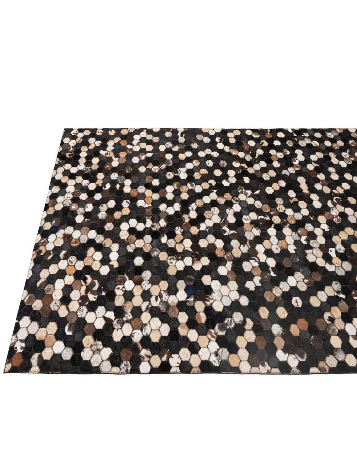 Detail image of 5' x 7' 11 Cowhide - Patchwork Rug