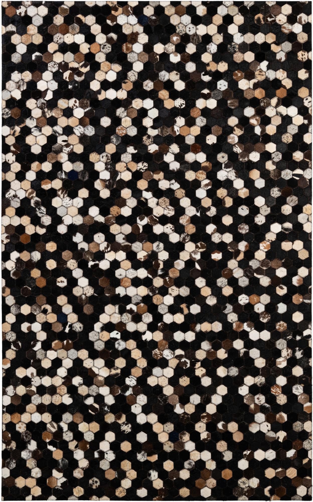 5' x 7' 11 Cowhide - Patchwork Rug