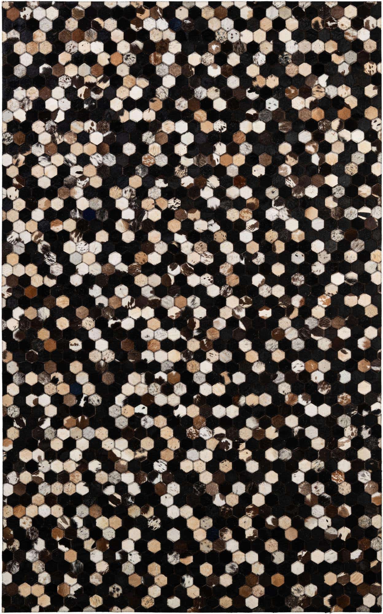 5' x 7' 11 Cowhide - Patchwork Rug