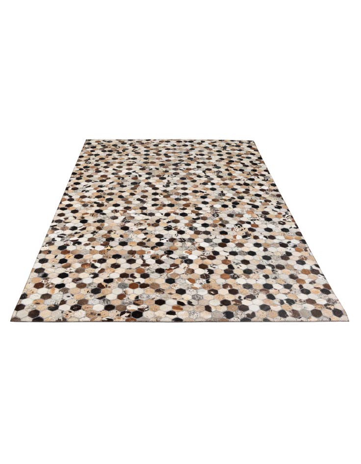Detail image of 5' x 8' Cowhide - Patchwork Rug