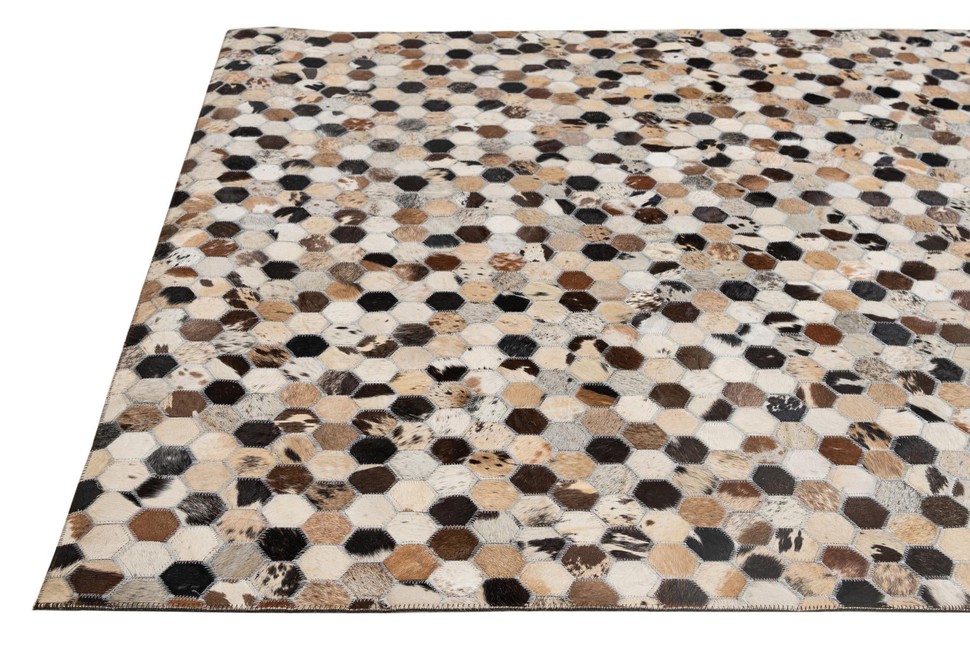 5' x 8' Cowhide - Patchwork Rug