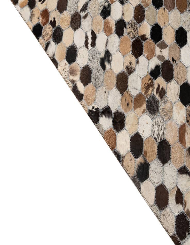 Detail image of 5' x 8' Cowhide - Patchwork Rug