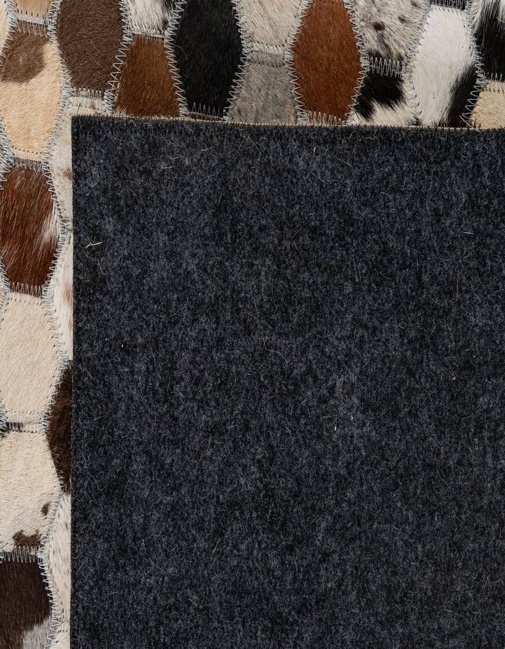 Detail image of 5' x 8' Cowhide - Patchwork Rug