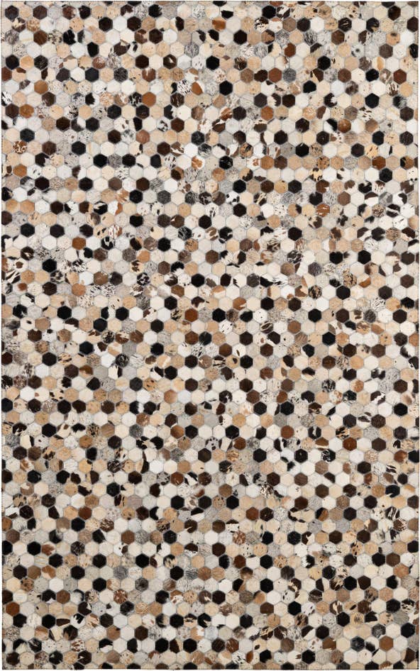 Detail image of 5' x 8' Cowhide - Patchwork Rug