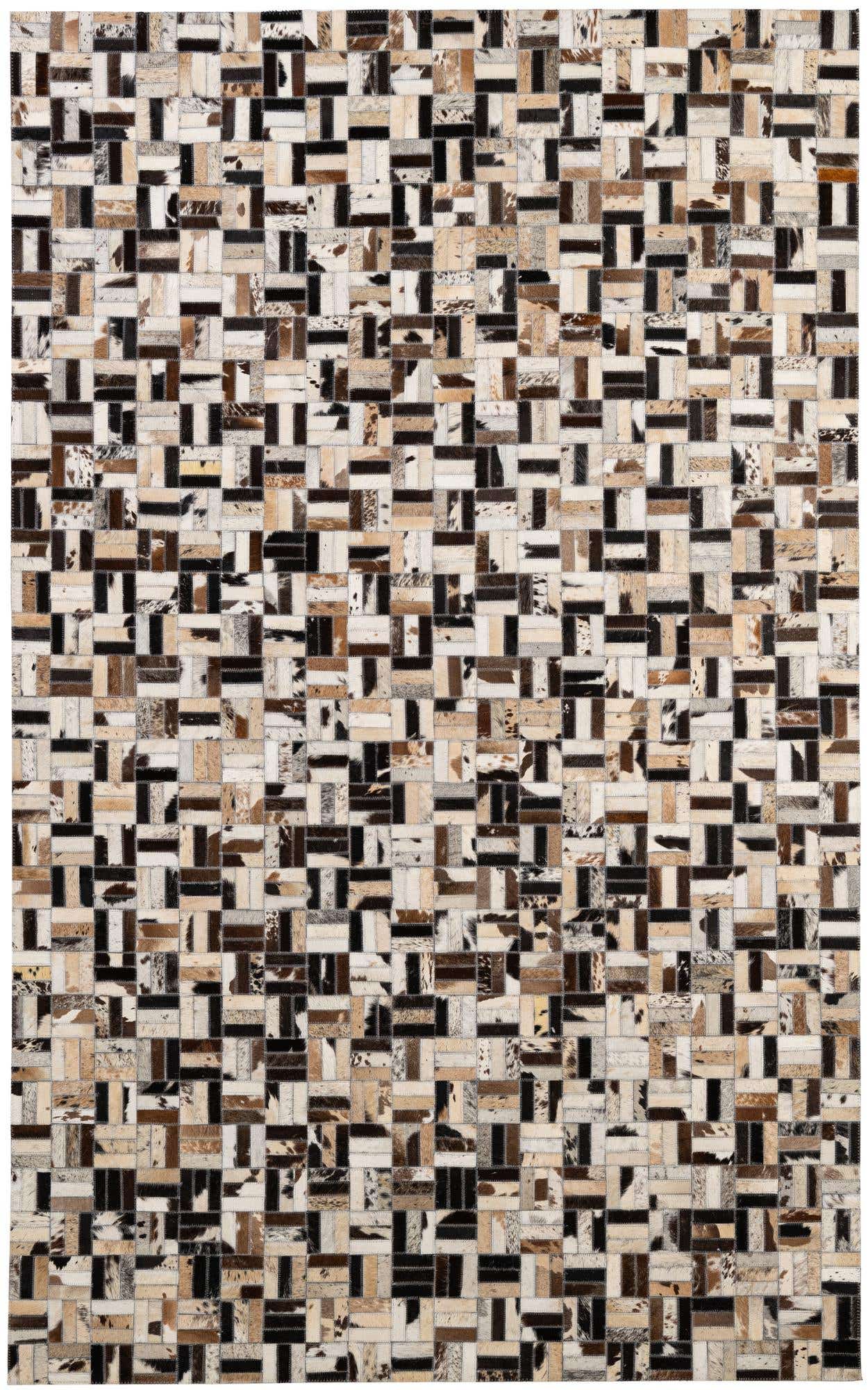 5' x 7' 11 Cowhide - Patchwork Rug