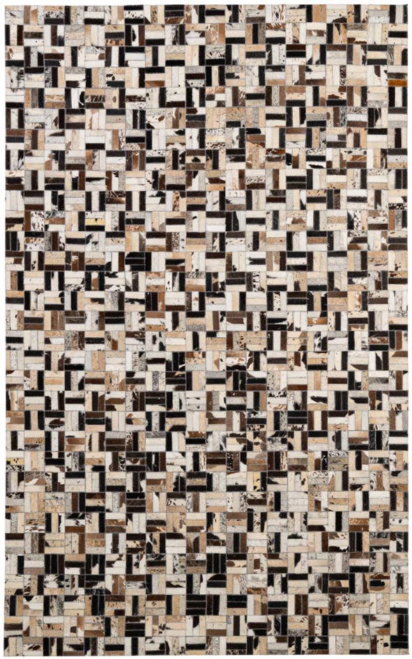 Detail image of 5' x 7' 11 Cowhide - Patchwork Rug