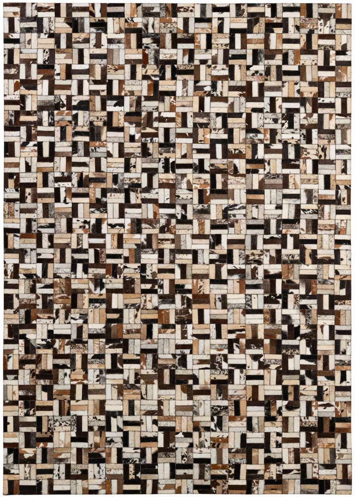 4' 11 x 7' 10 Cowhide - Patchwork Rug
