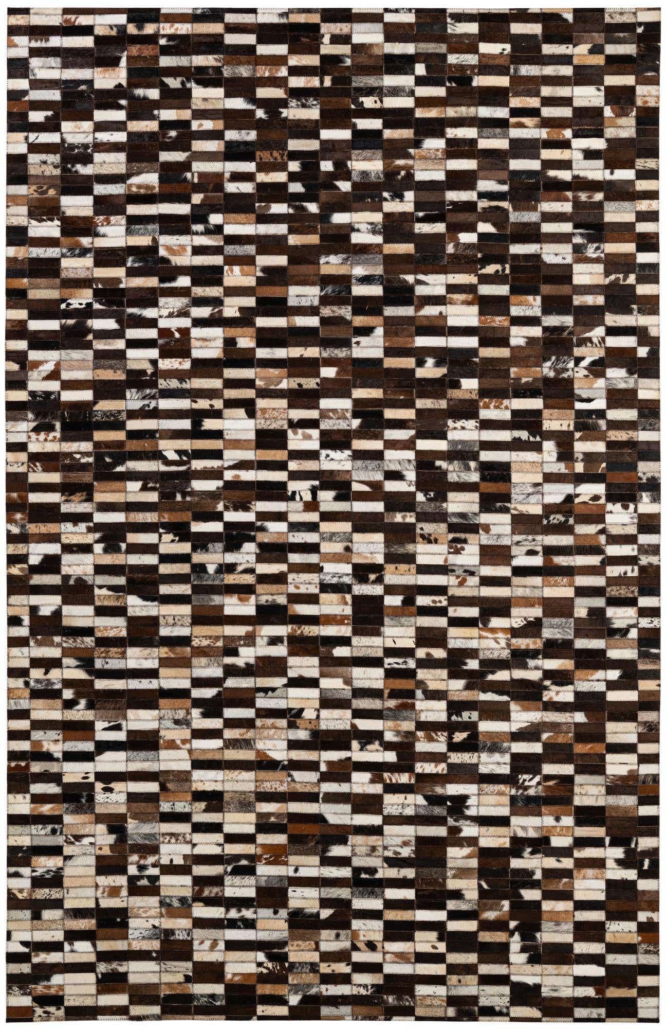 5' 2 x 7' 11 Cowhide - Patchwork Rug
