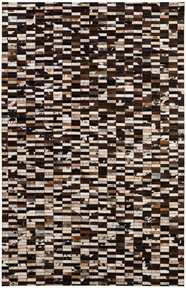 Detail image of 5' 2 x 7' 11 Cowhide - Patchwork Rug