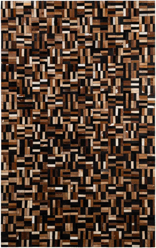 Detail image of 5' x 7' 11 Cowhide - Patchwork Rug