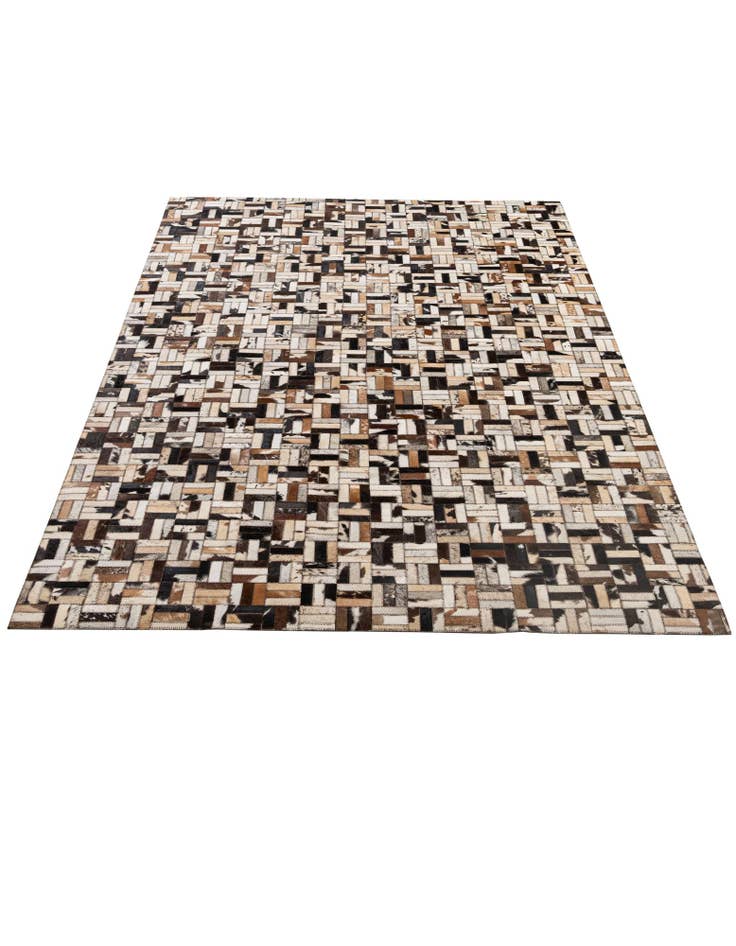 Detail image of 5' x 7' 11 Cowhide - Patchwork Rug