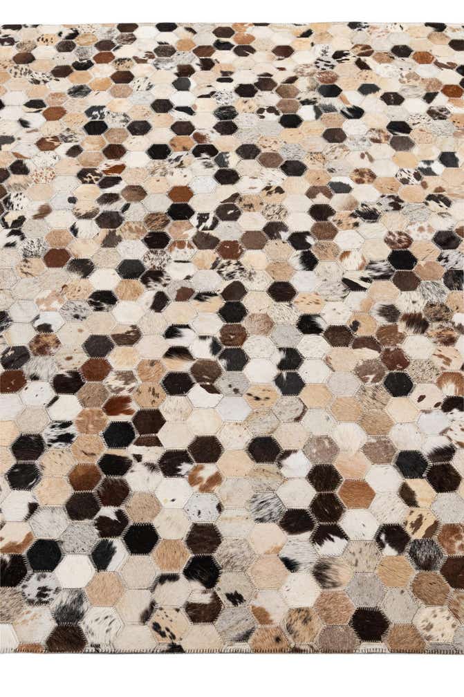 5' x 7' 11 Cowhide - Patchwork Rug