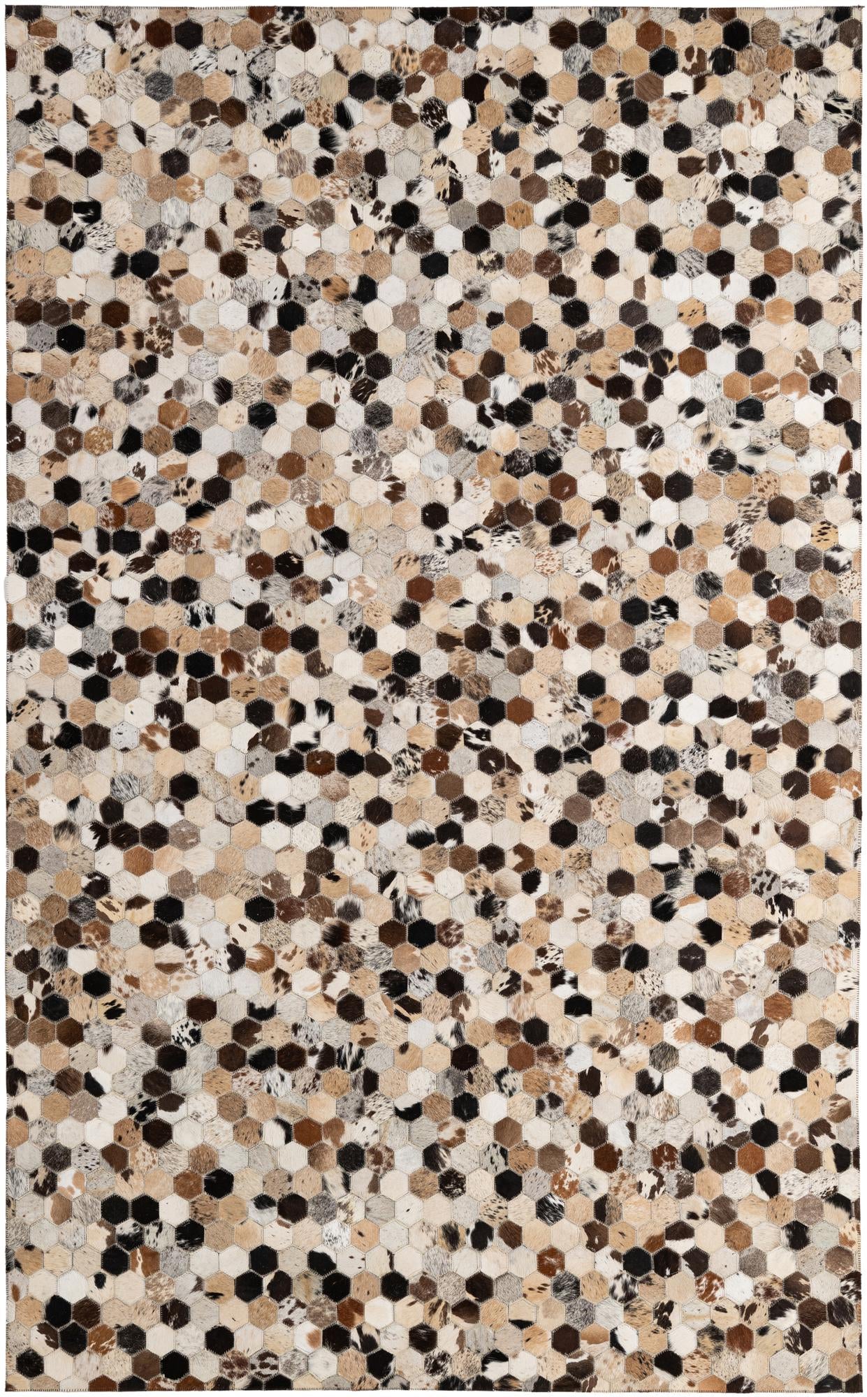 5' x 7' 11 Cowhide - Patchwork Rug