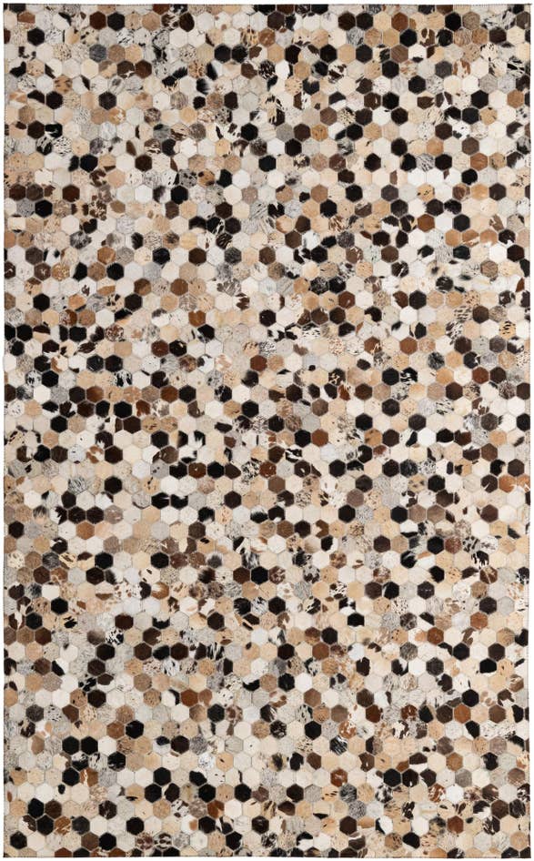 Detail image of 5' x 7' 11 Cowhide - Patchwork Rug