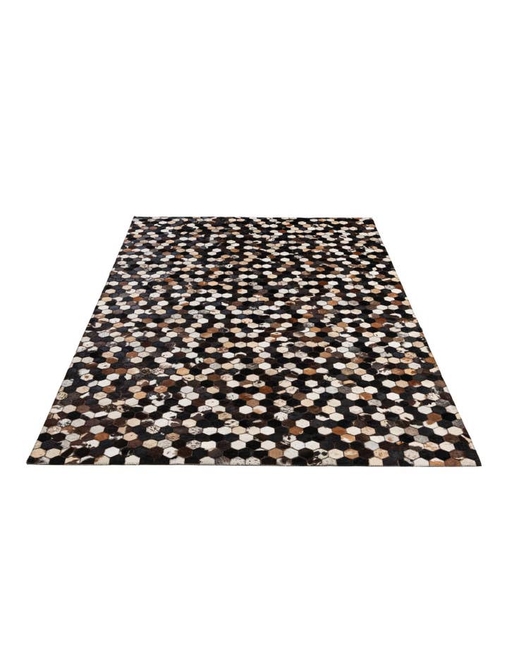 Detail image of 5' 1 x 7' 11 Cowhide - Patchwork Rug
