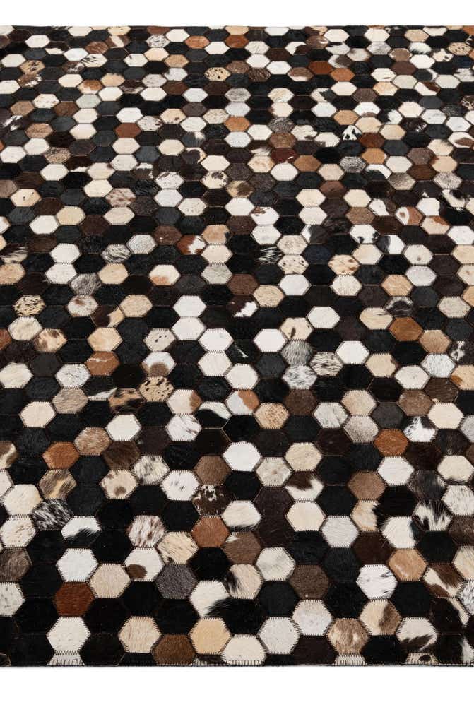 5' 1 x 7' 11 Cowhide - Patchwork Rug