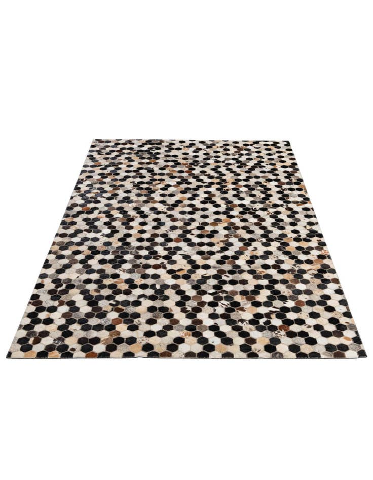 Detail image of 5' x 7' 11 Cowhide - Patchwork Rug