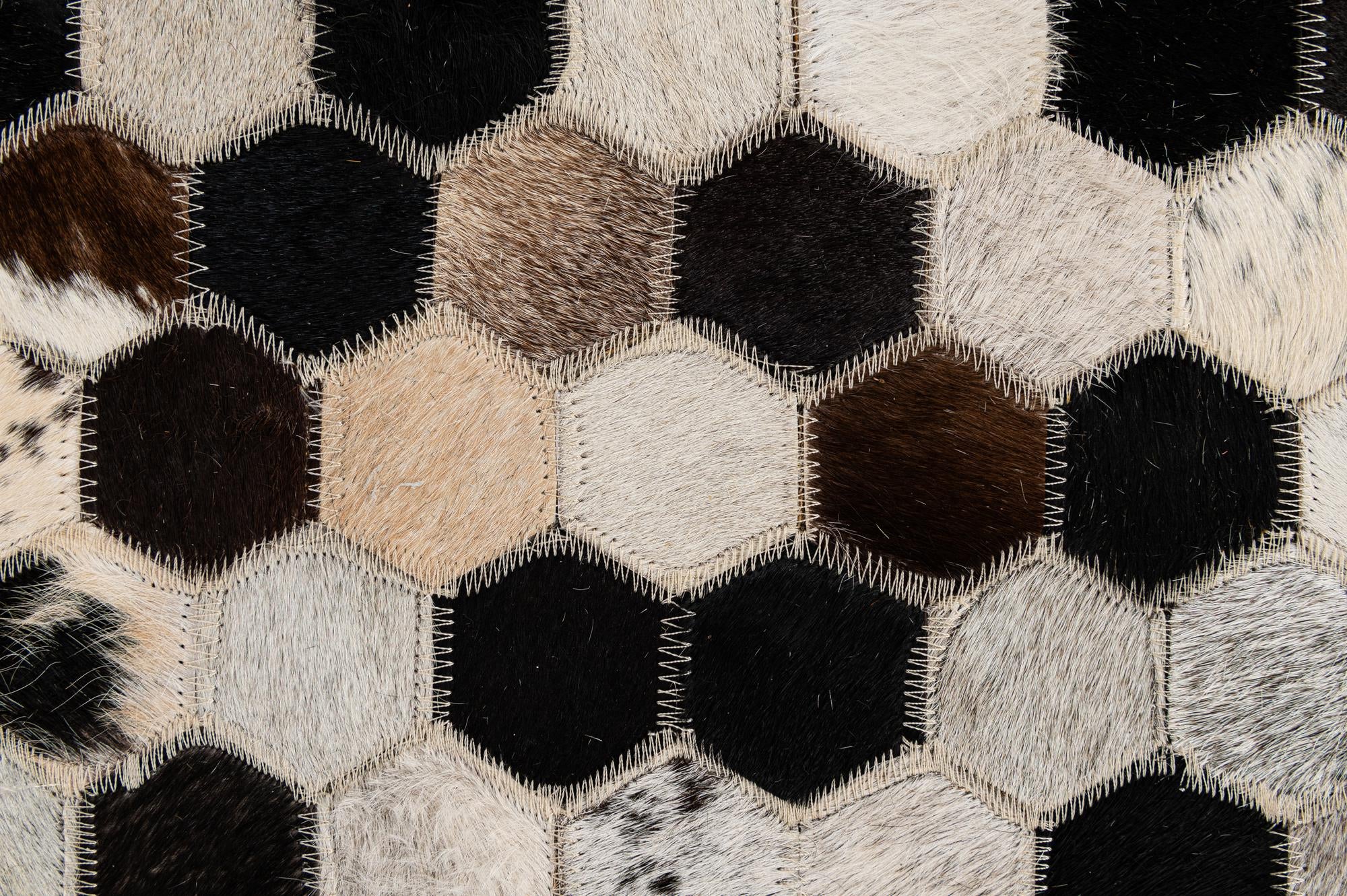 5' x 7' 11 Cowhide - Patchwork Rug