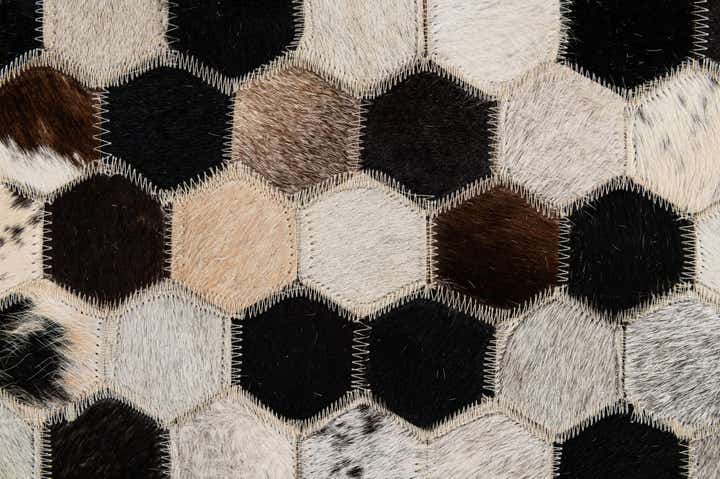 5' x 7' 11 Cowhide - Patchwork Rug