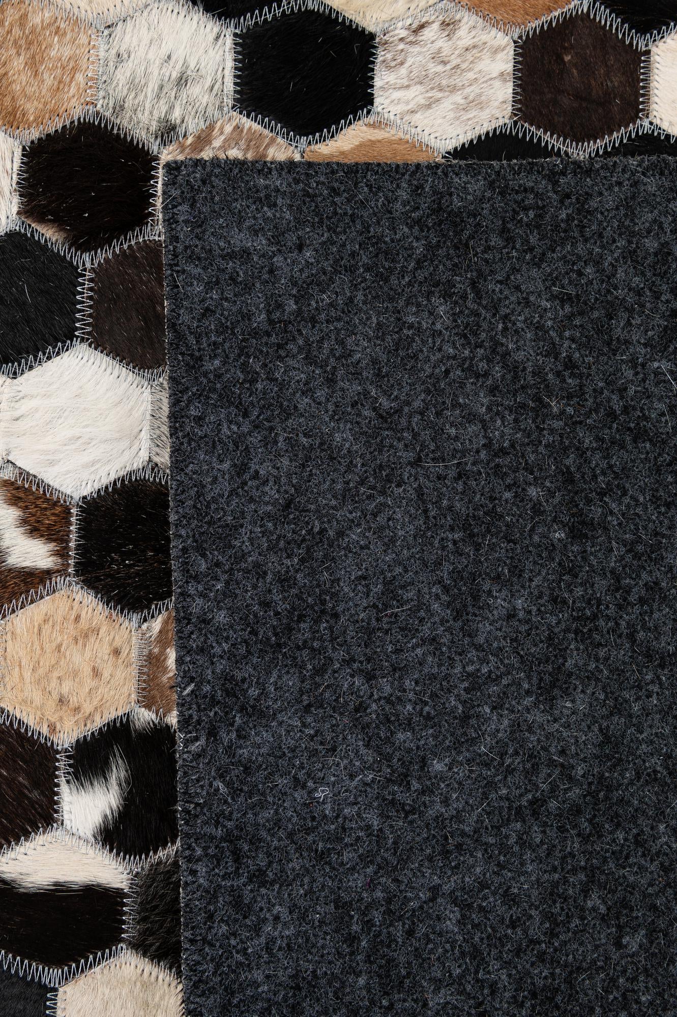 5' 1 x 8' Cowhide - Patchwork Rug
