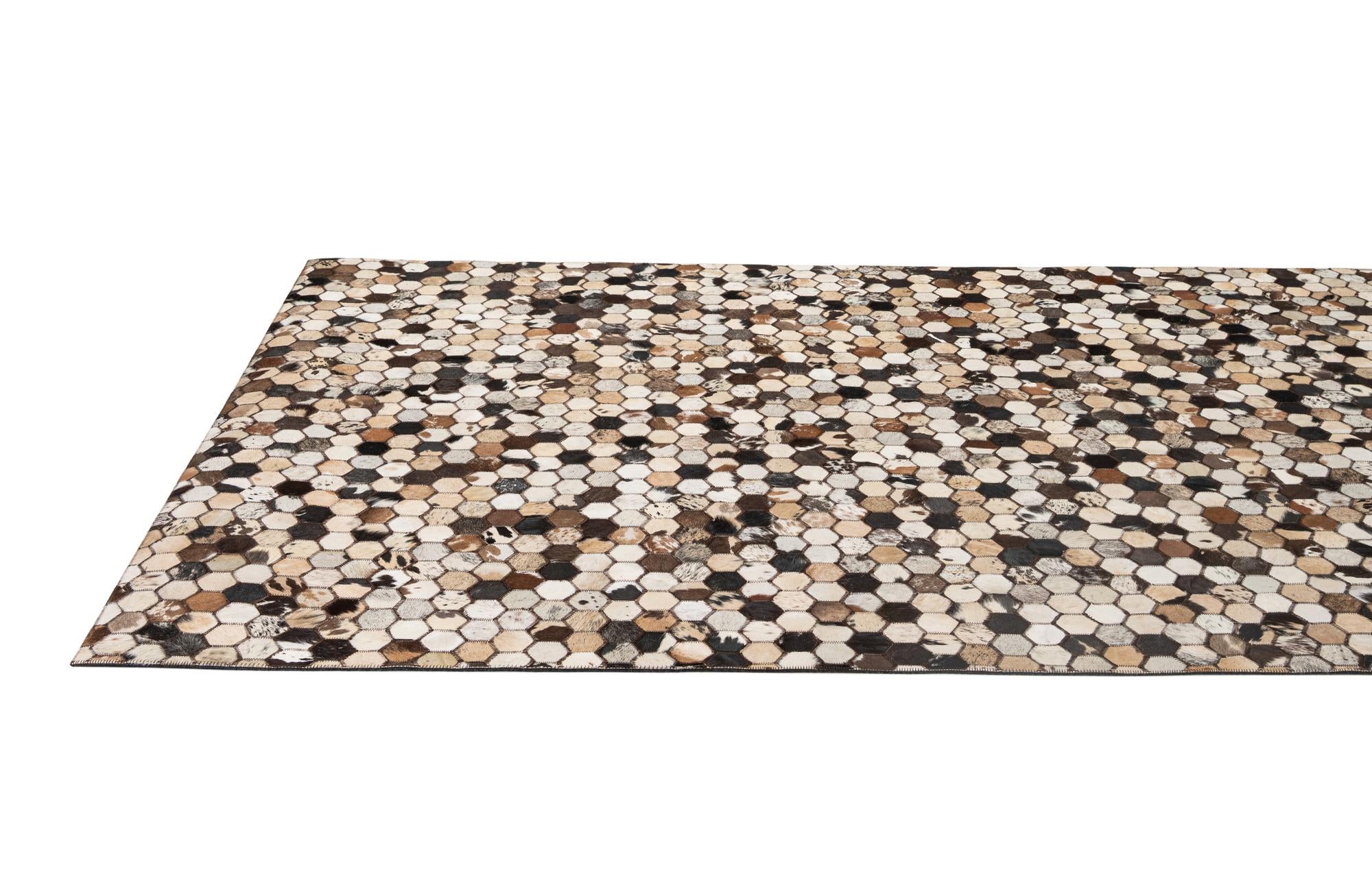 5' x 7' 11 Cowhide - Patchwork Rug