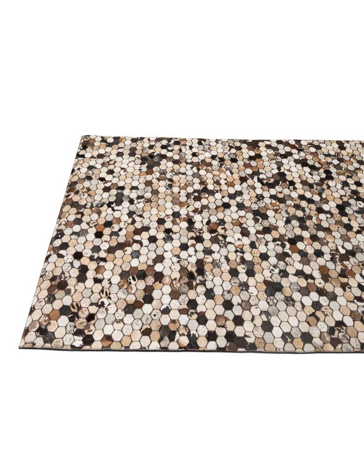 Detail image of 5' x 7' 11 Cowhide - Patchwork Rug